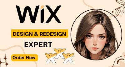 I Will Design Wix Landing Page, Wix Sales Page, Wix Squeeze Page, Wix Landing Page