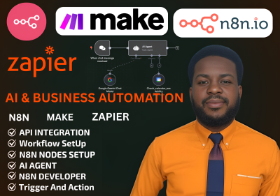 I will setup n8n workflow automation, n8n ai agent, n8n ai automation, n8n setup