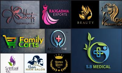 I will do botanical health feminine salon beauty fashion skin care cosmetic logo design