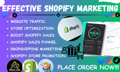 I will increase Shopify sales, complete Shopify marketing, Shopify store promotion, ads
