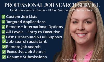 I will be your reverse recruiter for remote job search and online applications