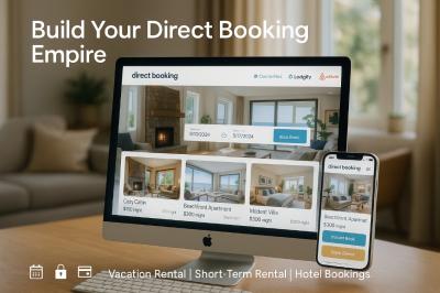 I will create a vacation rental short term rental website for hotel direct booking using Lodgify, Airbnb, and more