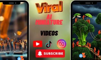 I will create viral AI miniature videos, AI miniworkers, AI minichef, AI product videos