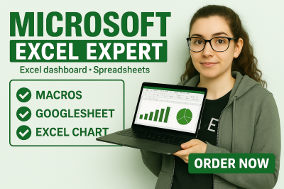 I will create Excel Dashboard Spreadsheets Google Sheets Automation VBA Macro Template