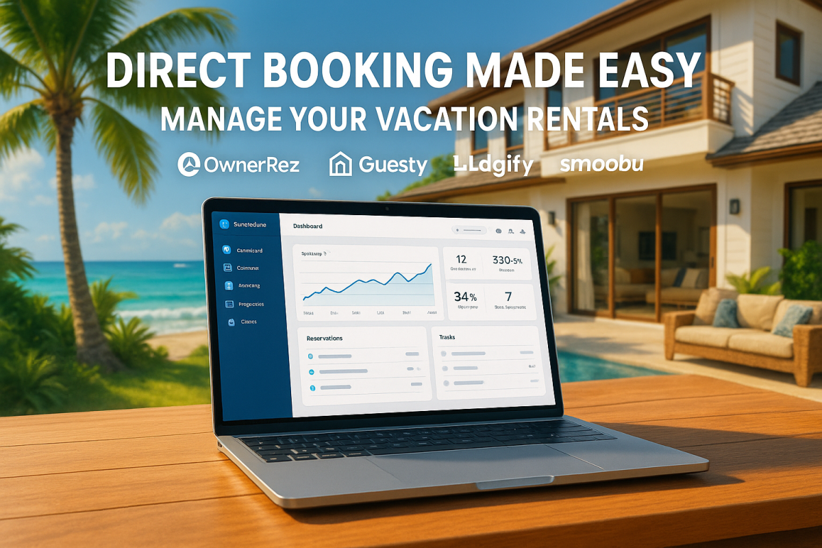 I will Je vais configurer un site de réservation directe avec OwnerRez, Hostaway, Guest