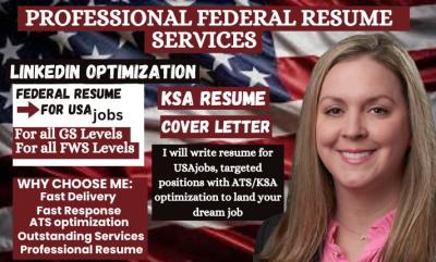 Write Federal Resume, USAJOBS Resume, Software Engineering Resume Writing