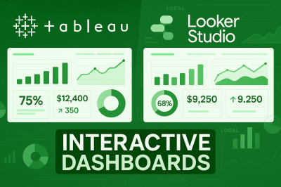 I will design Tableau Dashboard, Tableau Looker Studio, and Google Local Studio Reports