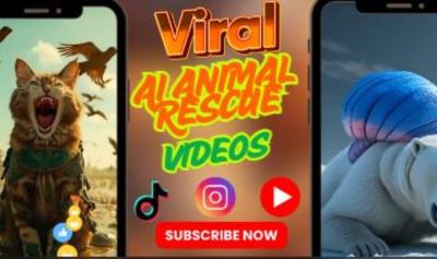 I will create AI Animal Rescue Video | AI Animal Rescue | AI Animal Fusion | AI Cat | AI Pet