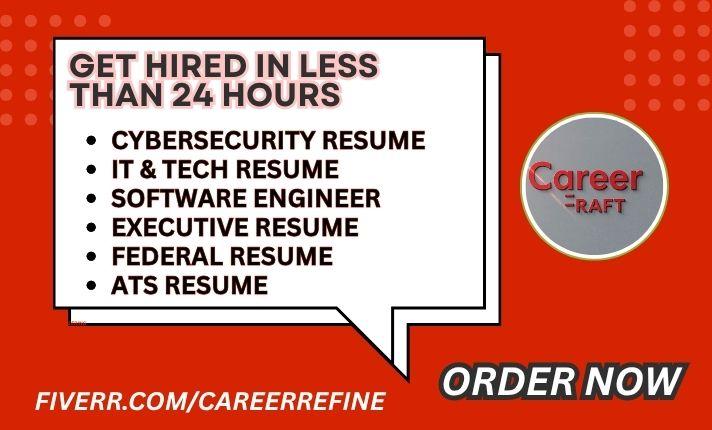 I will write federal resume USAJOBS resume executive resume software engineering resume