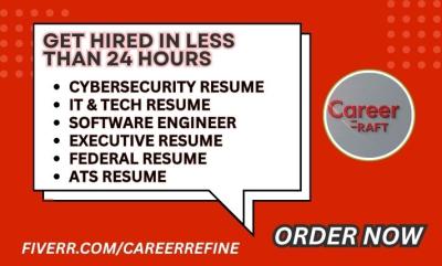 I will write federal resume USAJOBS resume executive resume software engineering resume