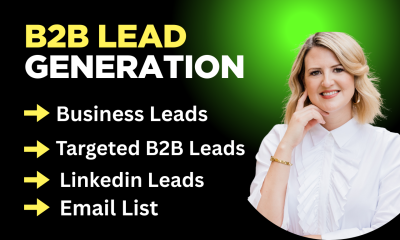 I will provide B2B Lead Generation, Targeted Leads, and Email List Building Service
