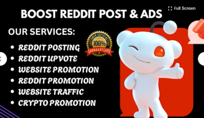 I Will Manage Reddit Posts for Business Website AI Crypto App Game IPTV to Boost Traffic