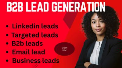 I will do B2B Lead Generation, LinkedIn Lead Generation, and Email List Building