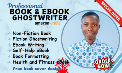 I will be your nonfiction ghostwriter ebook writer ghost book writer ebook ghostwriter