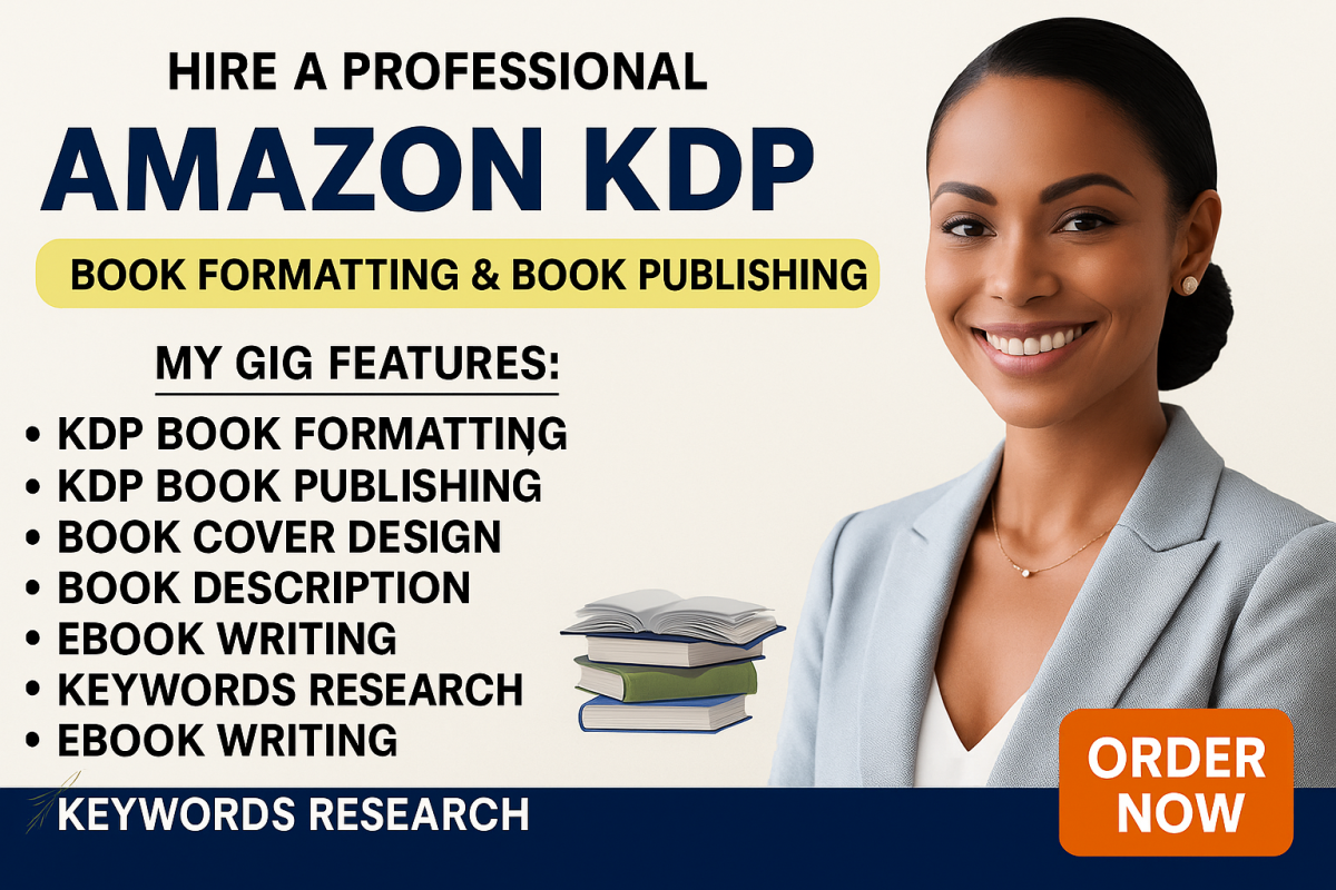 I Will Format Your Ebook for Amazon KDP, Kindle, EPUB, MOBI, Print and Paperback