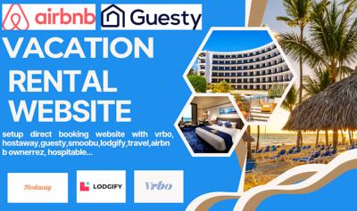 I will create a Vacation Rental Short Term Rental Website for Hotel Direct Booking, Airbnb, Lodgify