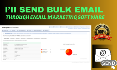 I will send bulk email marketing with text, images, html templates