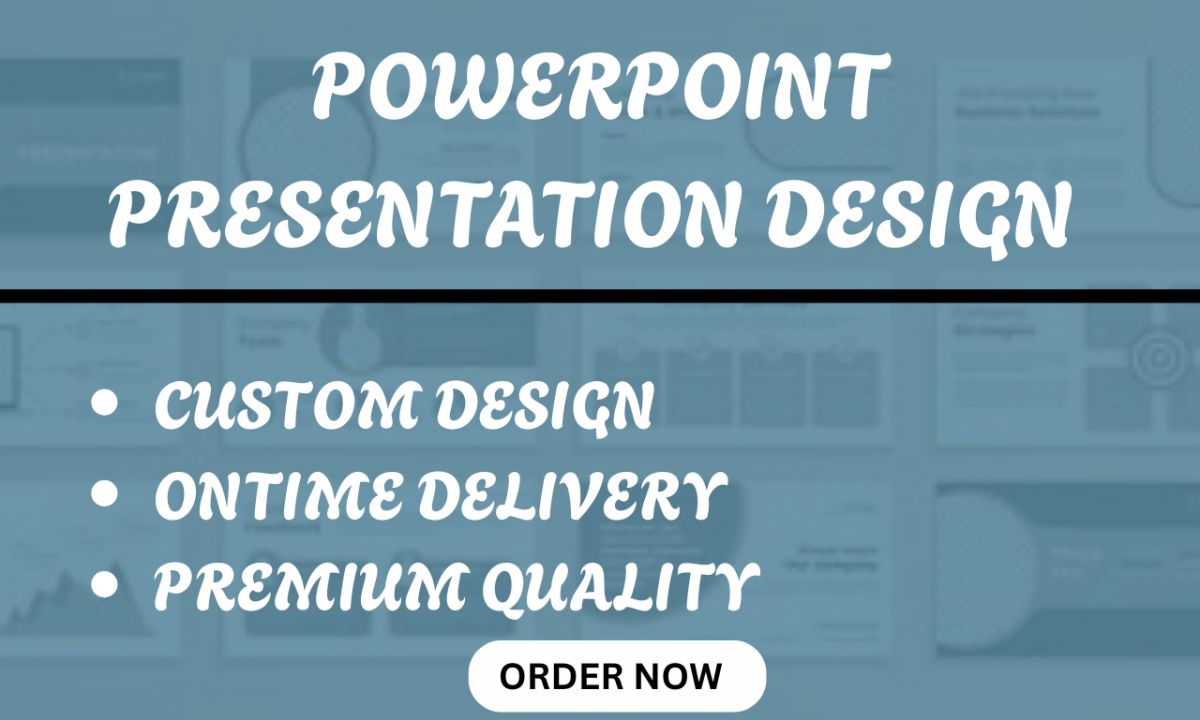 I will do quick PowerPoint presentation and investor pitch deck design