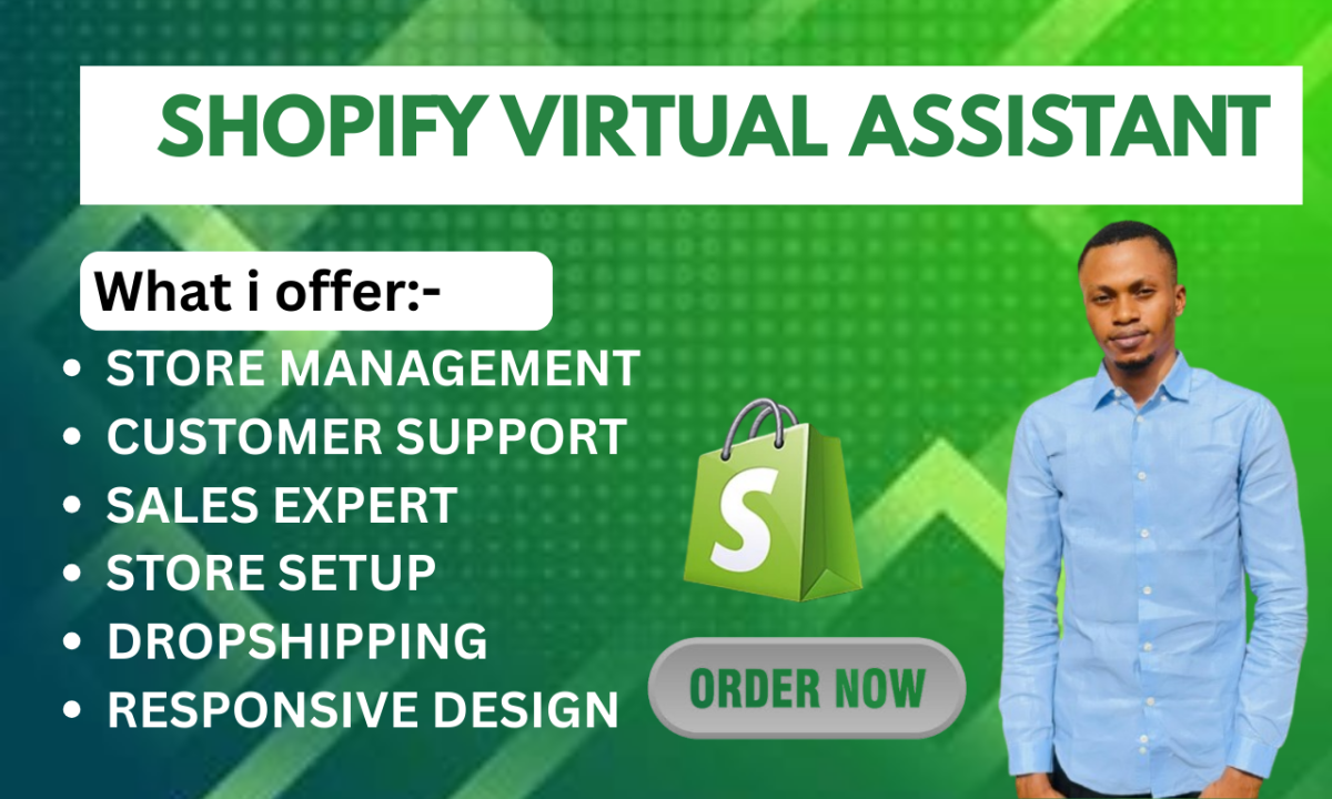 I will be your Amazon FBA, Shopify Virtual Assistant, Product Research, and Store Manager