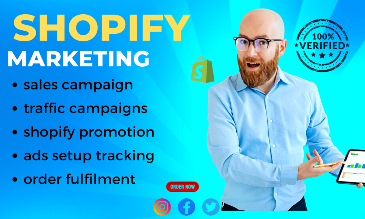 I will do Shopify marketing to boost Shopify sales through Instagram ads sales funnel
