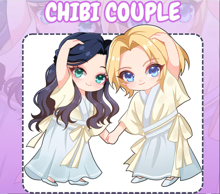 I will draw chibi art chibi illustration chibi vtuber emotes kawaii character in anime