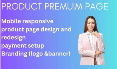 I Will Do a Distinctive Product Page or Landing Page on Shopify