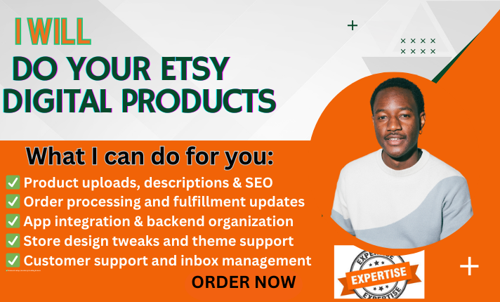 I will do your Etsy digital products