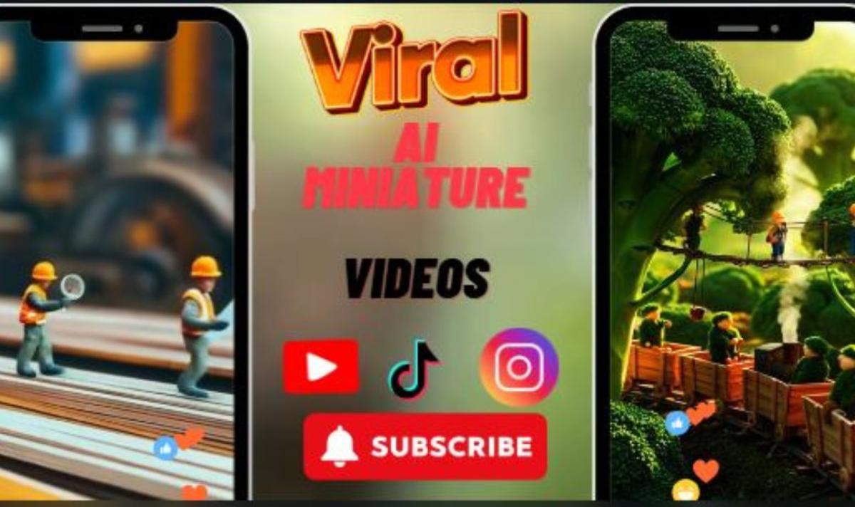 I will create AI miniature videos, mini workers, mini chef AI design, and AI health videos