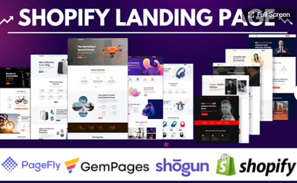 I Will Build a Shopify Product Landing Page Shopify Website with GemPage Shogun PageFly