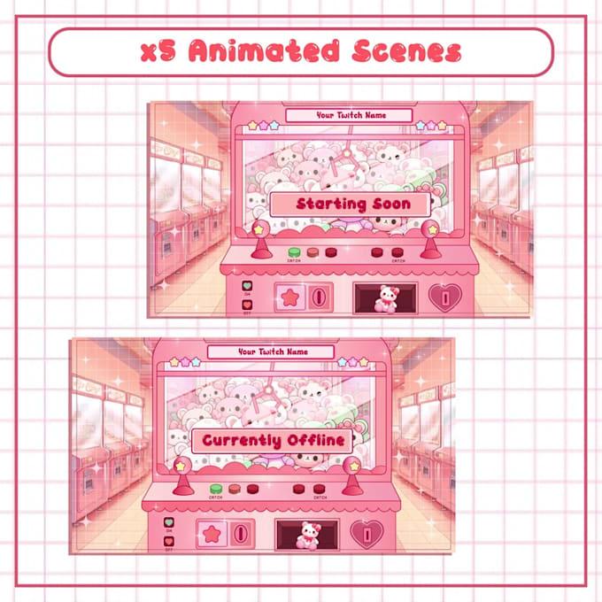 I will design animated Twitch overlays, Twitch logo panels, stream alerts, emotes, and 2D intros