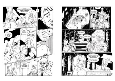 I will draw comic vintage book illustration graphic novel storyboard and other books