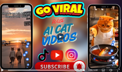I will create viral AI cat videos, AI animal stories, AI animal rescue videos, funny dogs