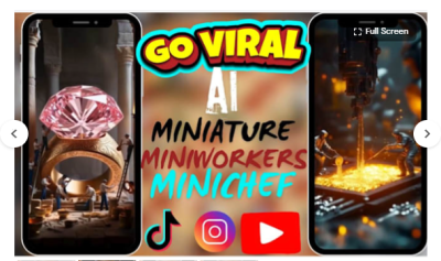 I will AI Minichef, AI Miniworkers, Video AI, Product Video AI, Miniature AI, Skincare AI