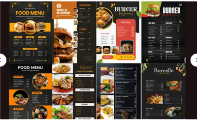 I will do restaurant menu design food menu design salon, spa, gym brochure menu design