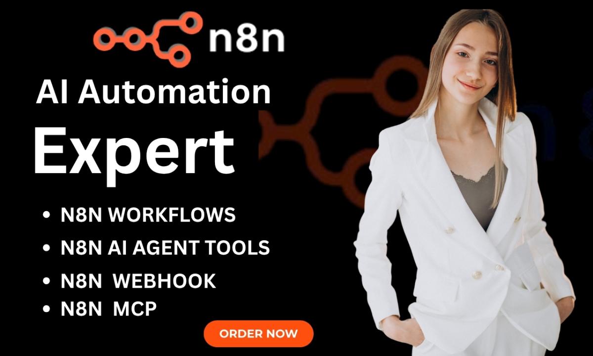 I will setup n8n workflow automation n8n integration n8n ai agent n8n automation expert