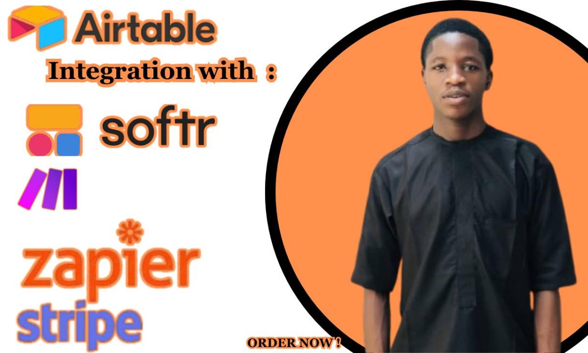 I will setup Airtable, Integrate Webflow with Zapier, Softr, HubSpot, Make.com & Stripe