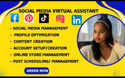 I Will Be Social Media Manager, Administrative Assistant, Personal & Executive Assistant