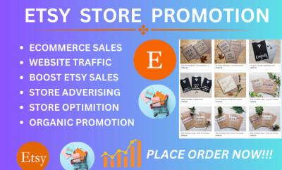 I will do Etsy SEO for Etsy Store, Etsy Promotion to Boost Your Etsy Store Visibility