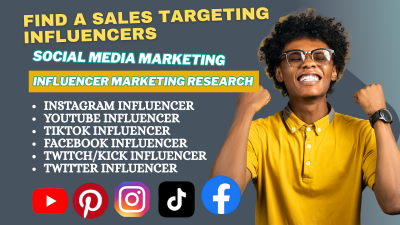 I Will Find the Potential German, Canada, USA Influencer for Your Brand