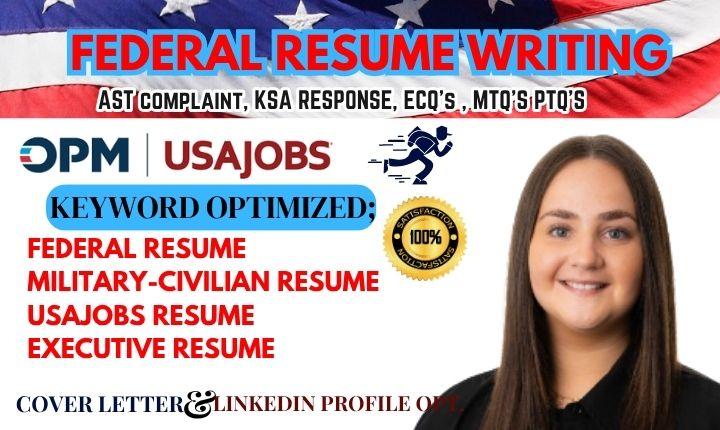 I will write federal resume writing, USAJOBS executive, software engineering resume