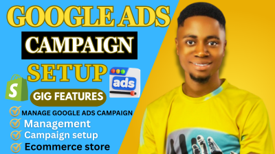 I will set up and manage Google Ads campaign for affiliate products or eCommerce stores