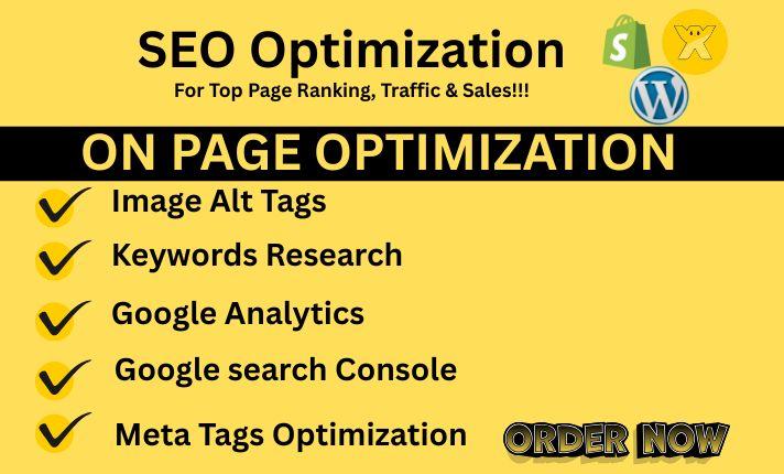 I Will Provide Expert On-Page SEO to Enhance Your Website