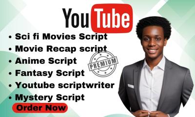 Create YouTube Movie Sci-Fi Anime Mystery Fantasy Recap Scripts