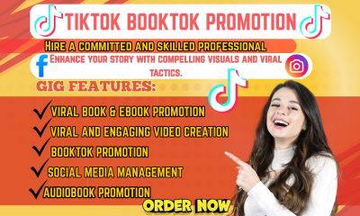 I will promote BookTok viral rank book on TikTok BookTok marketing influencer video
