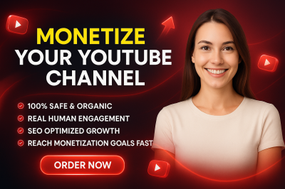 I will do organic YouTube channel video promotion SEO fix monetization views videos