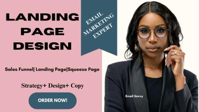I will do Shopify Landing Page Design, PageFly Clone, Landing Page, WordPress Website