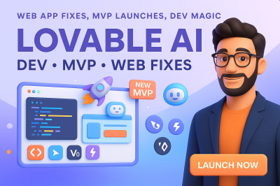I will build lovable Replit website, lovable DevBolt new SaaS, fix web app v0, cursor enhancements