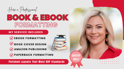 I Will Book Formatting for Amazon KDP, Book Publishing & Cover Design