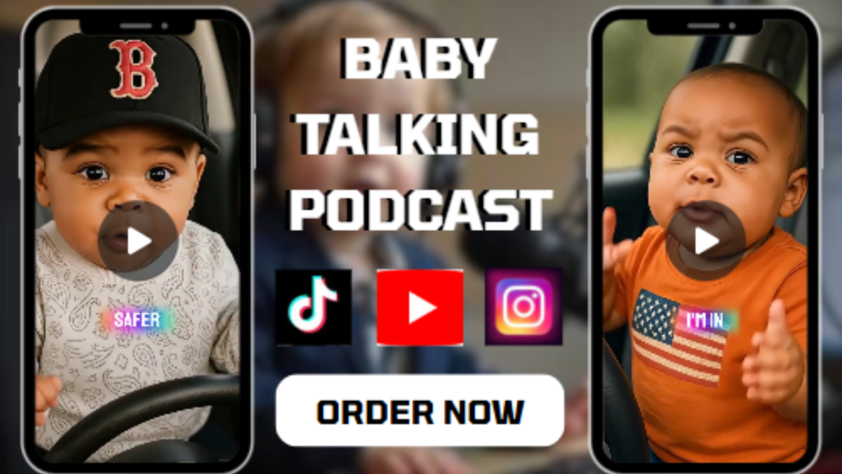 I will viral ai talking baby podcast video ai baby podcast studio video, ur look like