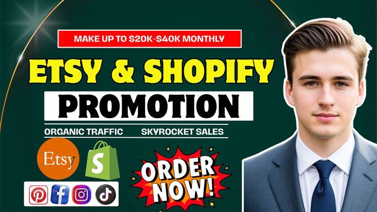 I will promote and rank etsy listings with SEO and social media marketing